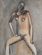 1908-1909 Seated Female Nude